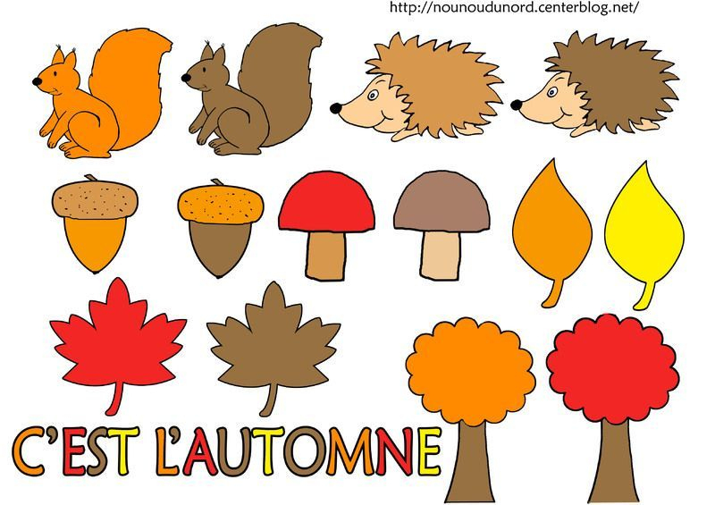 Gommette D&amp;#039;Automne Blanches Et En Couleur pour Dessin D Automne 