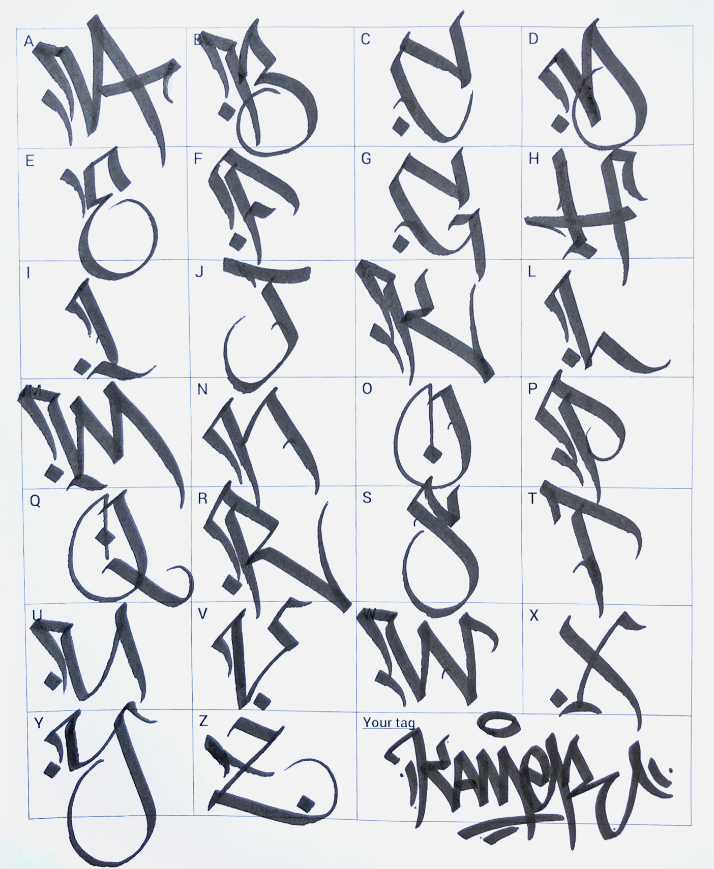Graffiti Letters: 61 Graffiti Artists Share Their Styles serapportantà Lettre Alphabet Tag 