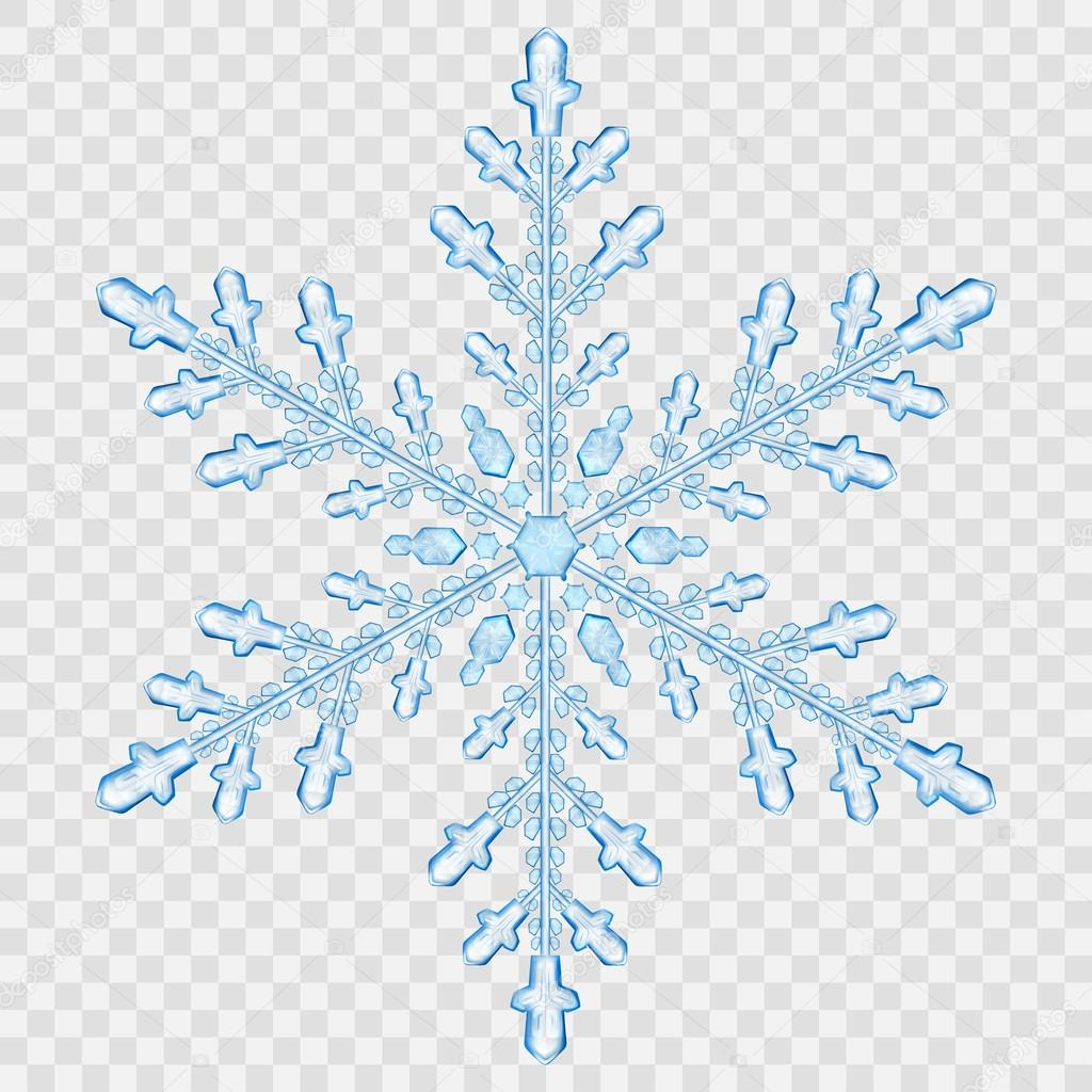 Grand Flocon De Neige Cristal Translucide Image pour Flocon Neige Dessin