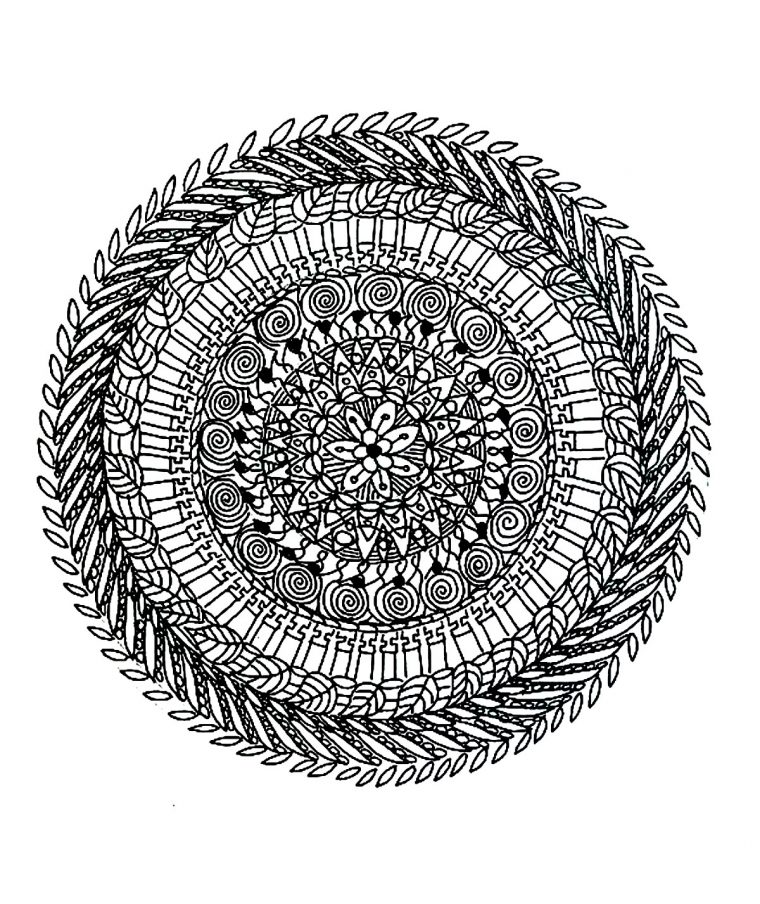 Gratuit Mandala 3 – Mandalas – Coloriages Difficiles Pour destiné Mandala Adulte À Imprimer