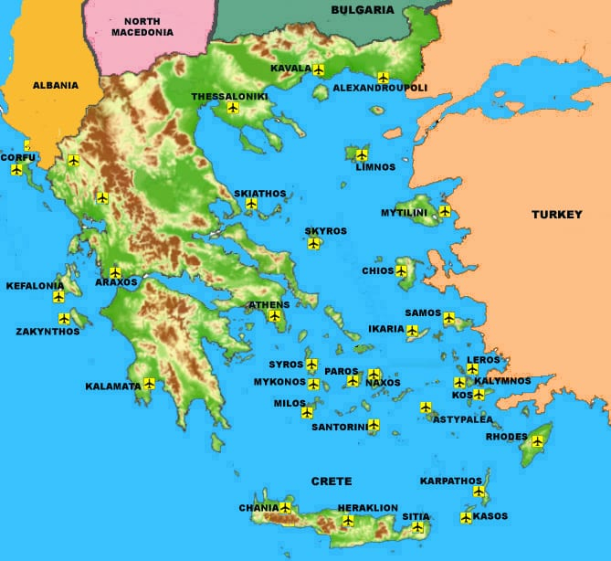 Greece Map Detailed Maps Of Greece And The Greek Regions destiné Grece Regions 
