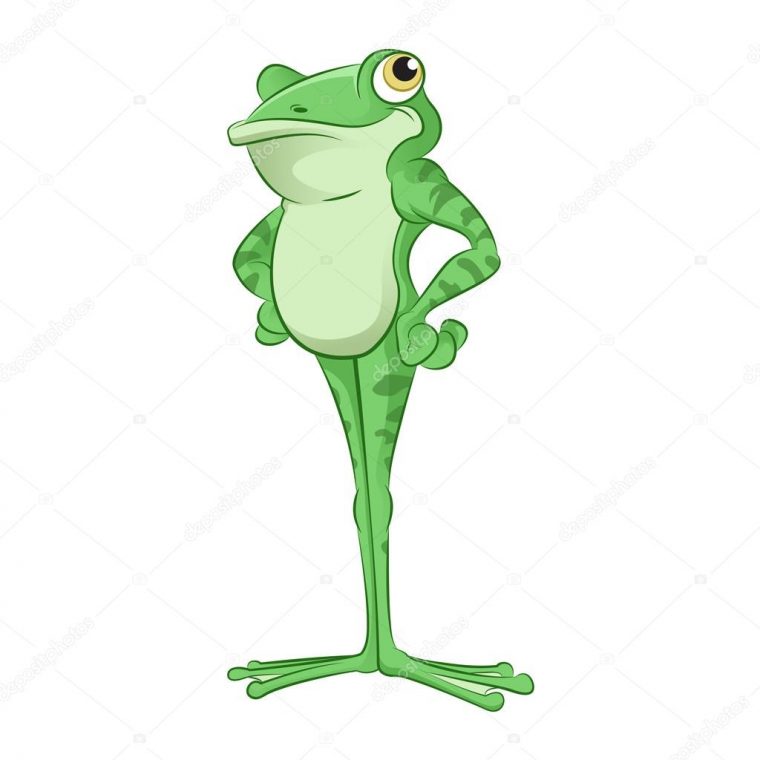 Grenouille Dessin Animé — Image Vectorielle Kolonorf tout Grenouille Dessin