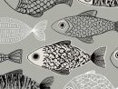 Grey Fish, Limited Edition Giclee Print  Fish Art, Art pour Dessins Poissons Stylisés