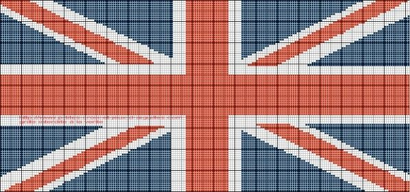 Grille Gratuite : Drapeau De L&amp;#039;Angleterre - Le Blog De 7 À à Drapeau Angleterre A Imprimer Gratuit 