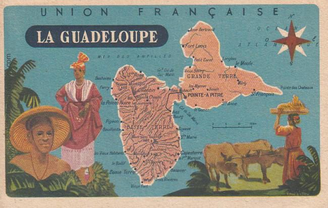 Guadeloupe - Carte De La Guadeloupe  Guadeloupe Carte serapportantà Carte De La Guadeloupe À Imprimer 