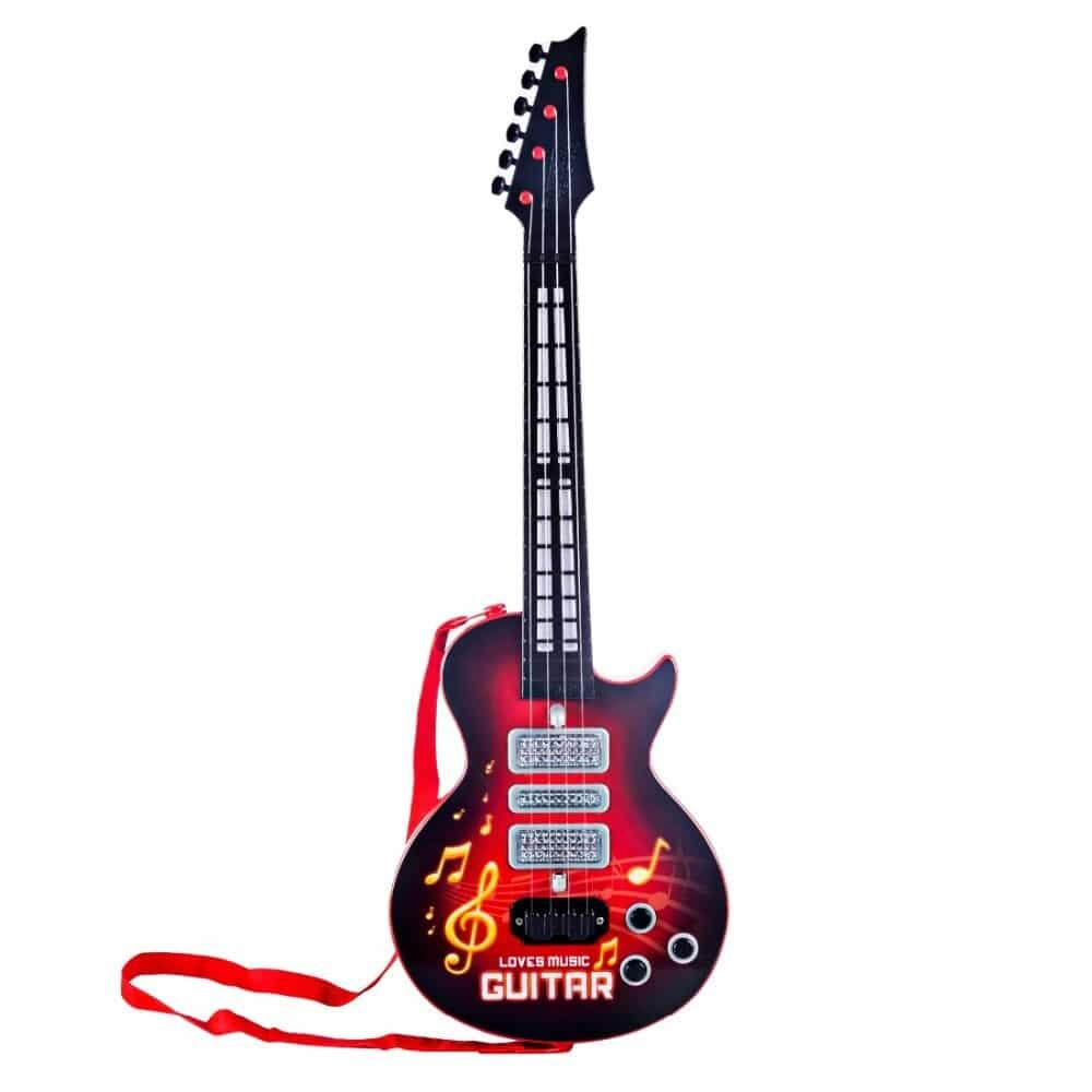 Guitare Électrique À 4 Cordes Style Rock • Enfant World concernant Guitare Spiderman 
