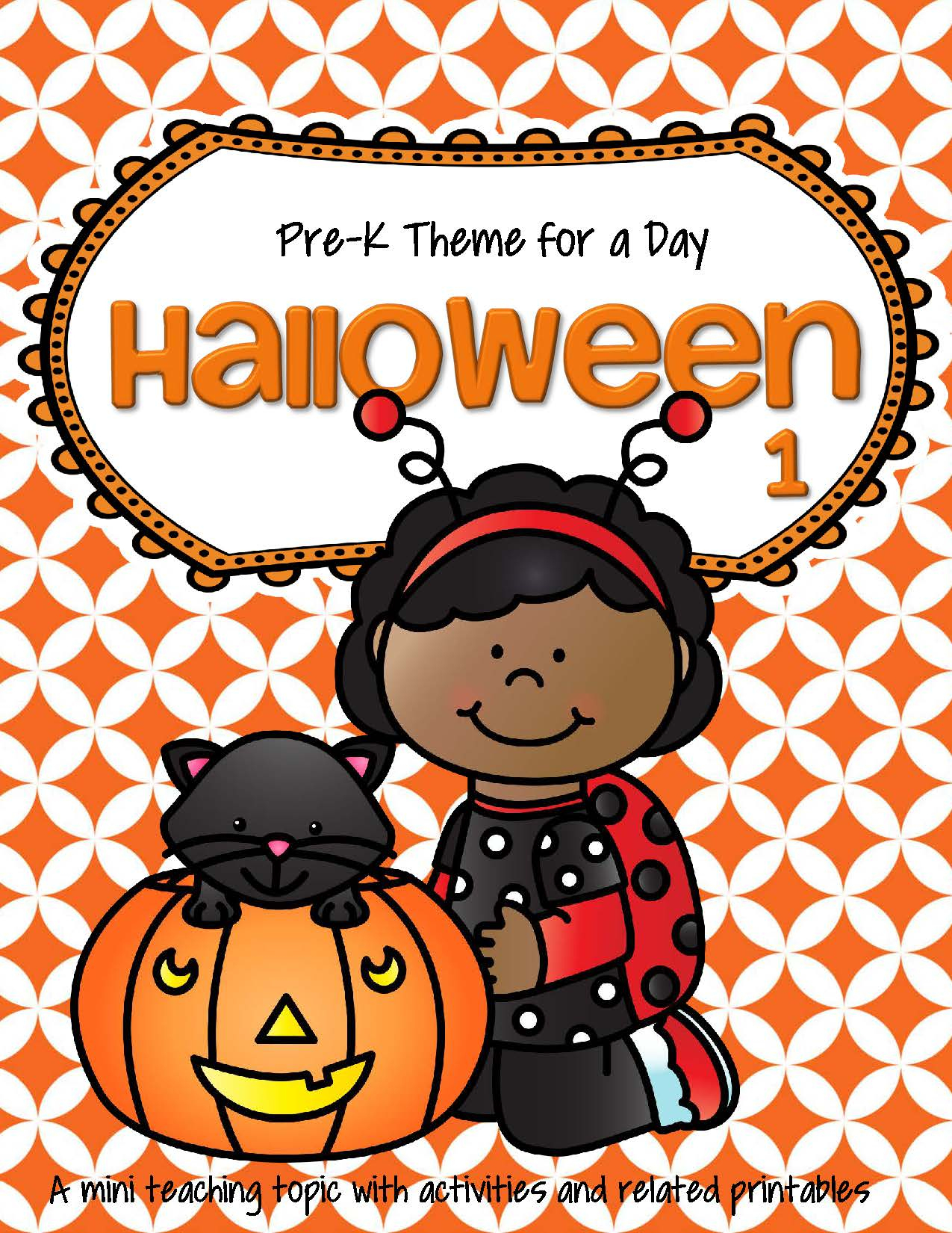 Halloween 1 Theme Math And Literacy Activities, Printables tout 1 Halloween 