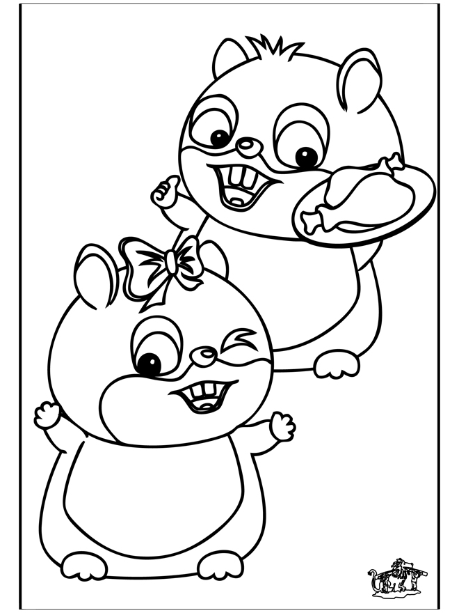 Hamster 2 - Coloriages Rongeurs dedans Hamster À Colorier 