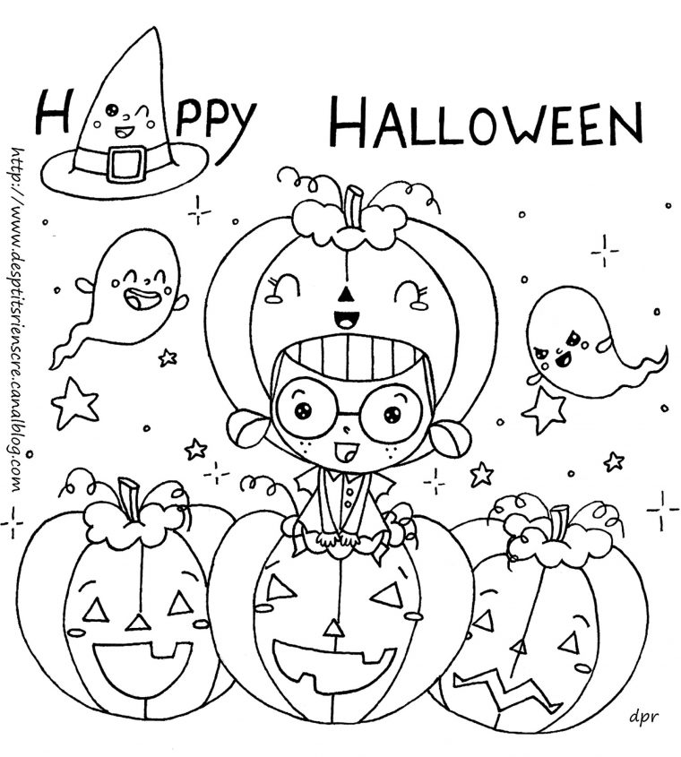 Happy Halloween Coloriage – Photo De À Imprimer – Des P serapportantà Coloriage Halloween