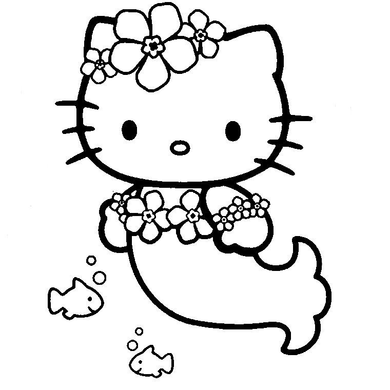 Hello Kitty 9  Coloriages Hello Kitty - Coloriages concernant Jeux De Coloriage Hello Kitty 