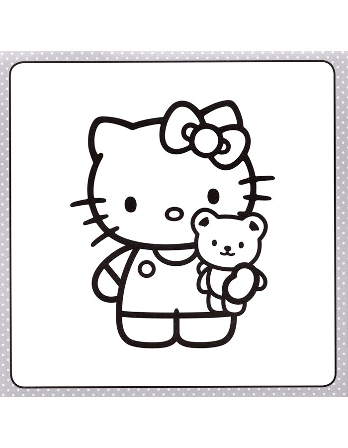 Hello Kitty : Bloc Géant De 56 Dessins À Colorier ! – À dedans Dessin Hello Kitty À Colorier