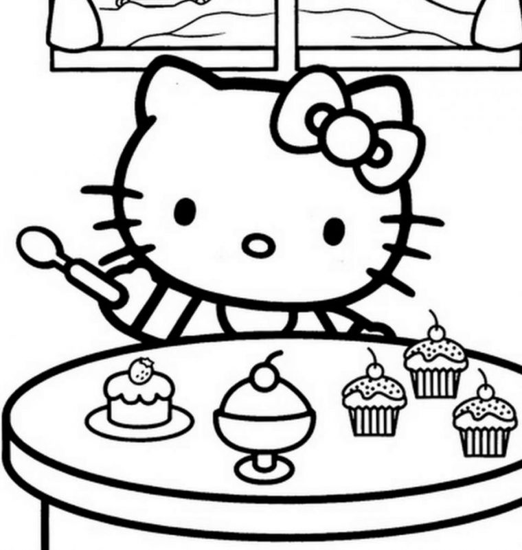 Hello Kitty Drawing At Getdrawings  Free For Personal serapportantà Hello Kitty A Dessiner