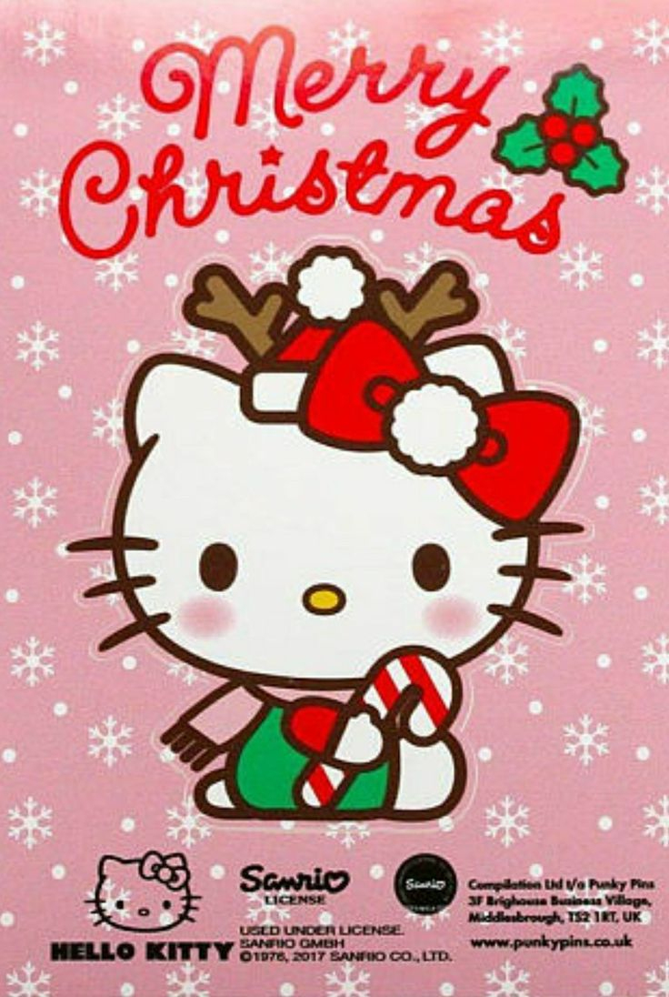 Hello Kitty  Joyeux Noël  Hello Kitty Christmas, Hello dedans Image Hello Kitty Joyeux Anniversaire 