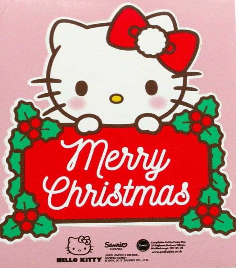 Hello Kitty  Joyeux Noël  Hello Kitty Wallpaper, Hello pour Image Hello Kitty Joyeux Anniversaire