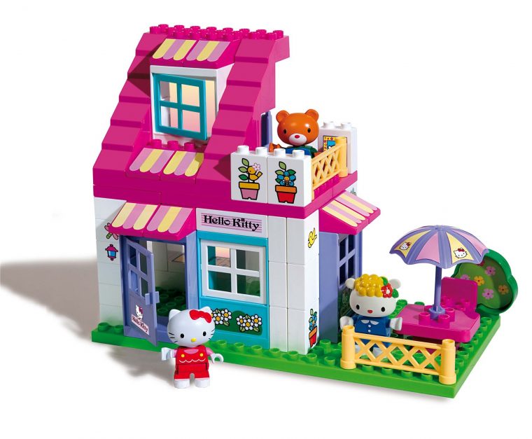 Hello Kitty – Mookie 59-Piece House Unico Set – Building encequiconcerne Petite Maison Hello Kitty