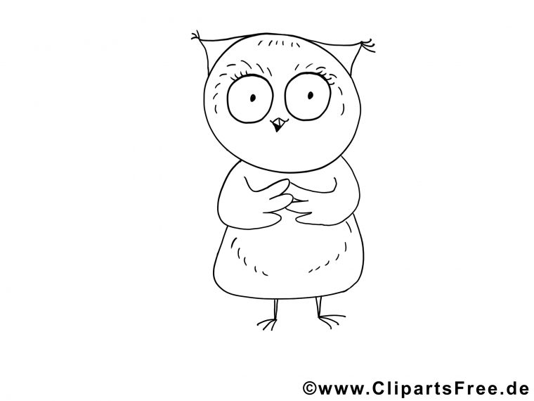 Hibou Dessin – Coloriage Animal À Télécharger – Animaux dedans Dessin Animal