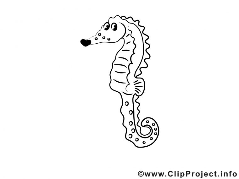 Hippocampe Dessin Gratuit À Imprimer – Divers Pages À destiné Hippocampe Dessin