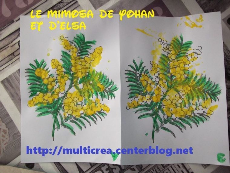 Hiver pour Dessin De Mimosa