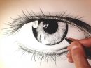 How To Draw A Realistic Eye  Comment Dessiner Un Oeil pour Yeux A Dessiner