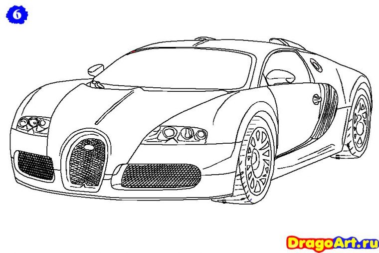 How To Draw Bugatti Veyron  Bugatti Veyron, Bugatti à Coloriage De Bugatti