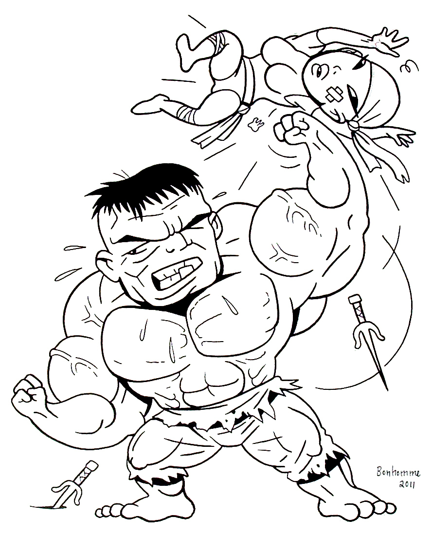 Hulk Free To Color For Kids - Hulk Kids Coloring Pages intérieur Coloriage Hulk 