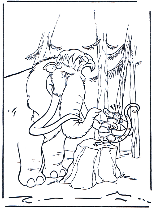 Ice Age 8 – Coloriages L'Âge De Glace destiné Des Coloriage