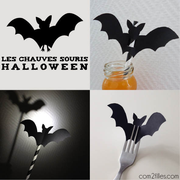 Idée Halloween : Une Chauve-Souris En Papier Mutli-Usages à Deco Halloween Chauve Souris 