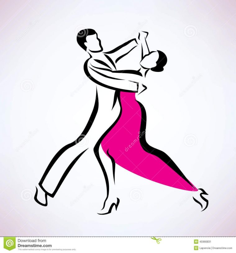 Illustration À Propos Couples De Danse, Croquis Décrit De tout Dessin Danse