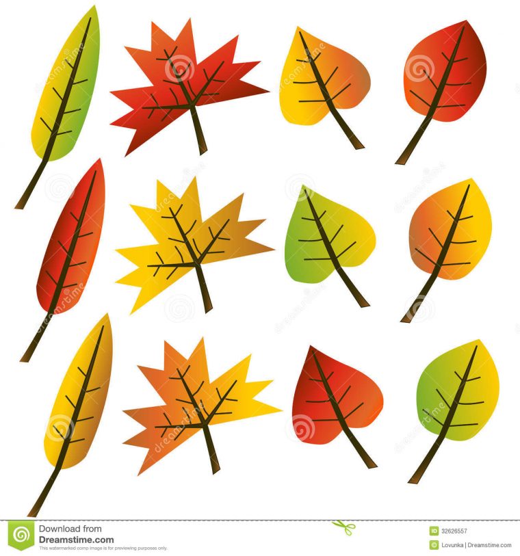 Illustration De Collection De Feuilles D'Automne destiné Dessin D Automne