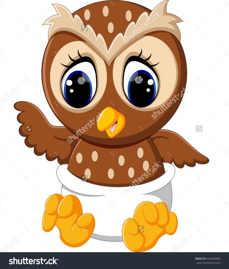 Illustration Of Cute Owl Cartoon  Chouette Photo, Hibou destiné Chouette Dessin Stylisé