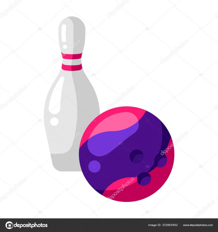 Illustration Vectorielle D'Un Jeu De Quilles Isolé Sur dedans Dessin Quille De Bowling