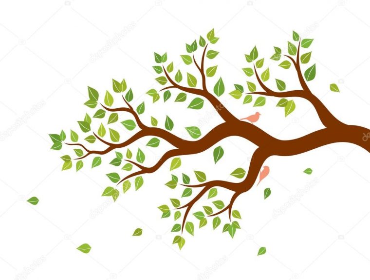 Illustration Vectorielle D'Une Branche D'Arbre Avec Des à Dessin D Arbre