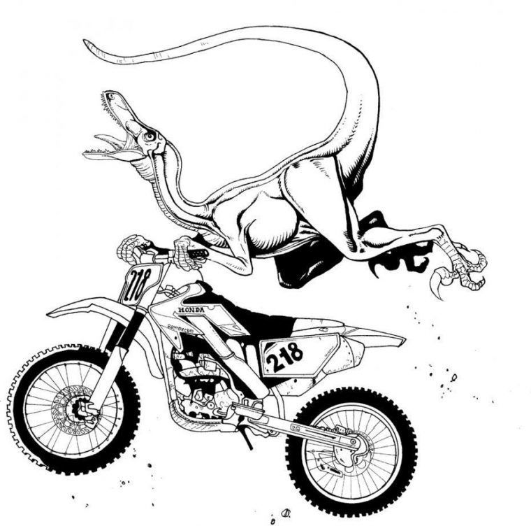 Image De Moto Cross A Colorier – Free To Print dedans Moto A Colorier Et Imprimer Gratuit