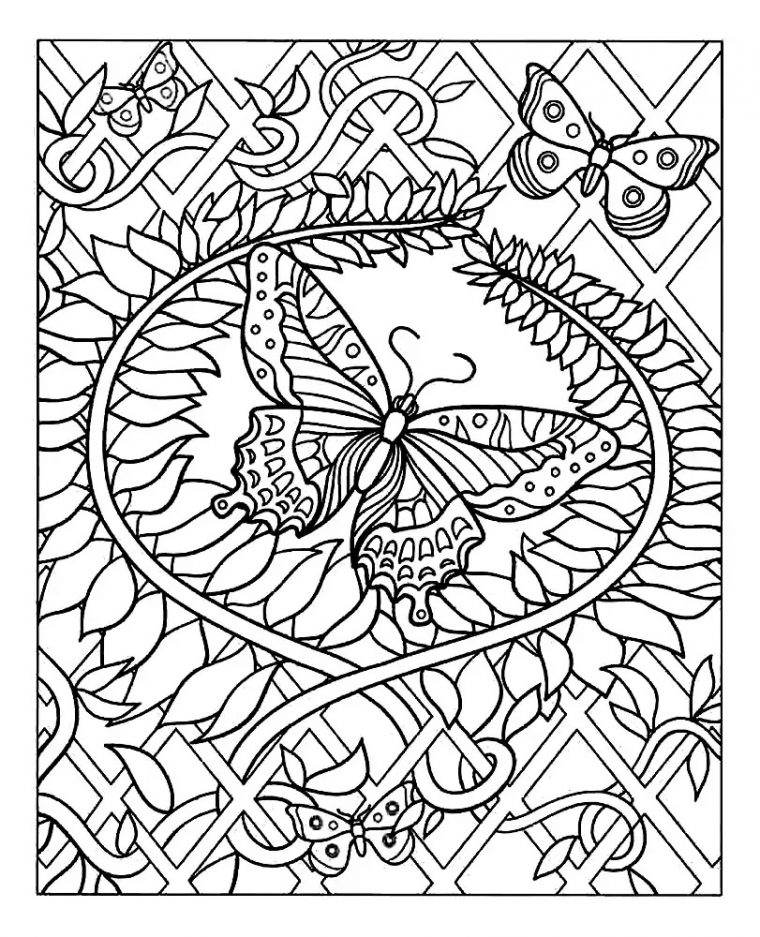 Image De Papillons À Télécharger Et Colorier – Coloriage dedans Coloriage Fleur Et Papillon A Imprimer