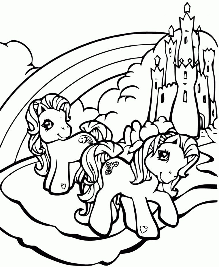 Image De Petit Poney À Télécharger Et Colorier – Coloriage à Dessin De Poney