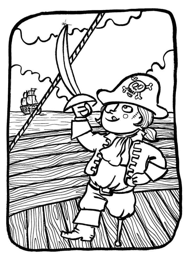 Image De Pirate À Imprimer Et Colorier – Coloriage De à Dessin A Colorier Et A Imprimer