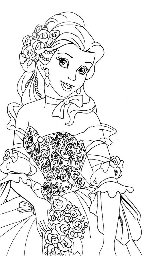 Image De Princesse A Colorier - Free To Print encequiconcerne Dessin À Colorier Princesse