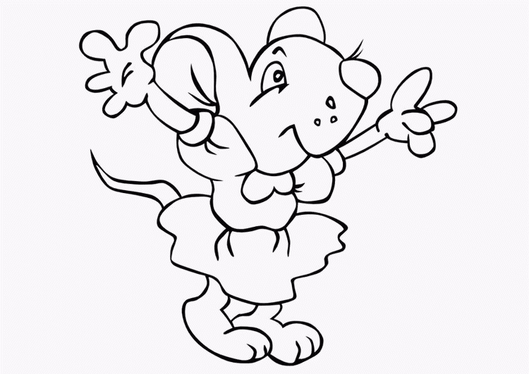 Image De Souris À Télécharger Et Colorier - Coloriage De concernant Dessin De Sourie 