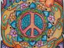 Imagine Peace And Love Singleton Hippie Art Poster Fully pour Dessin Peace And Love