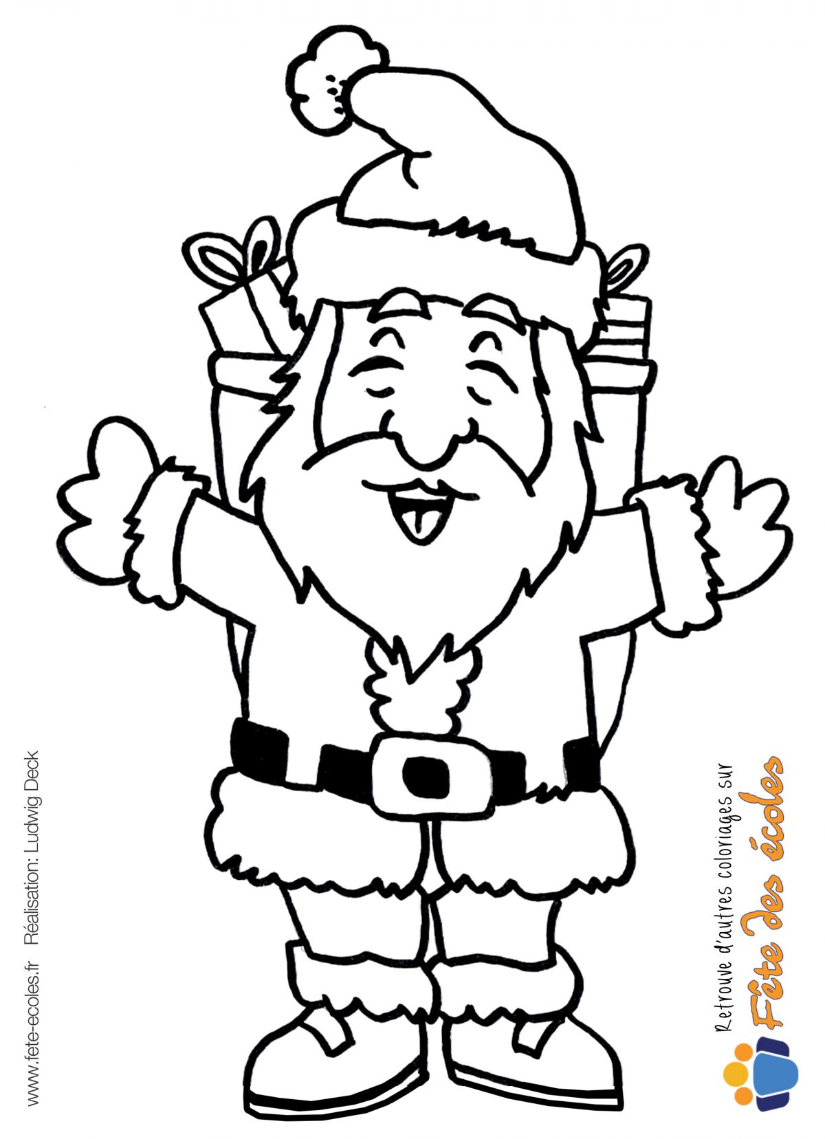 Imprimer Dessin A Colorier De Pere Noel Aperçu - Topconcours destiné Pere Noel A Colorier
