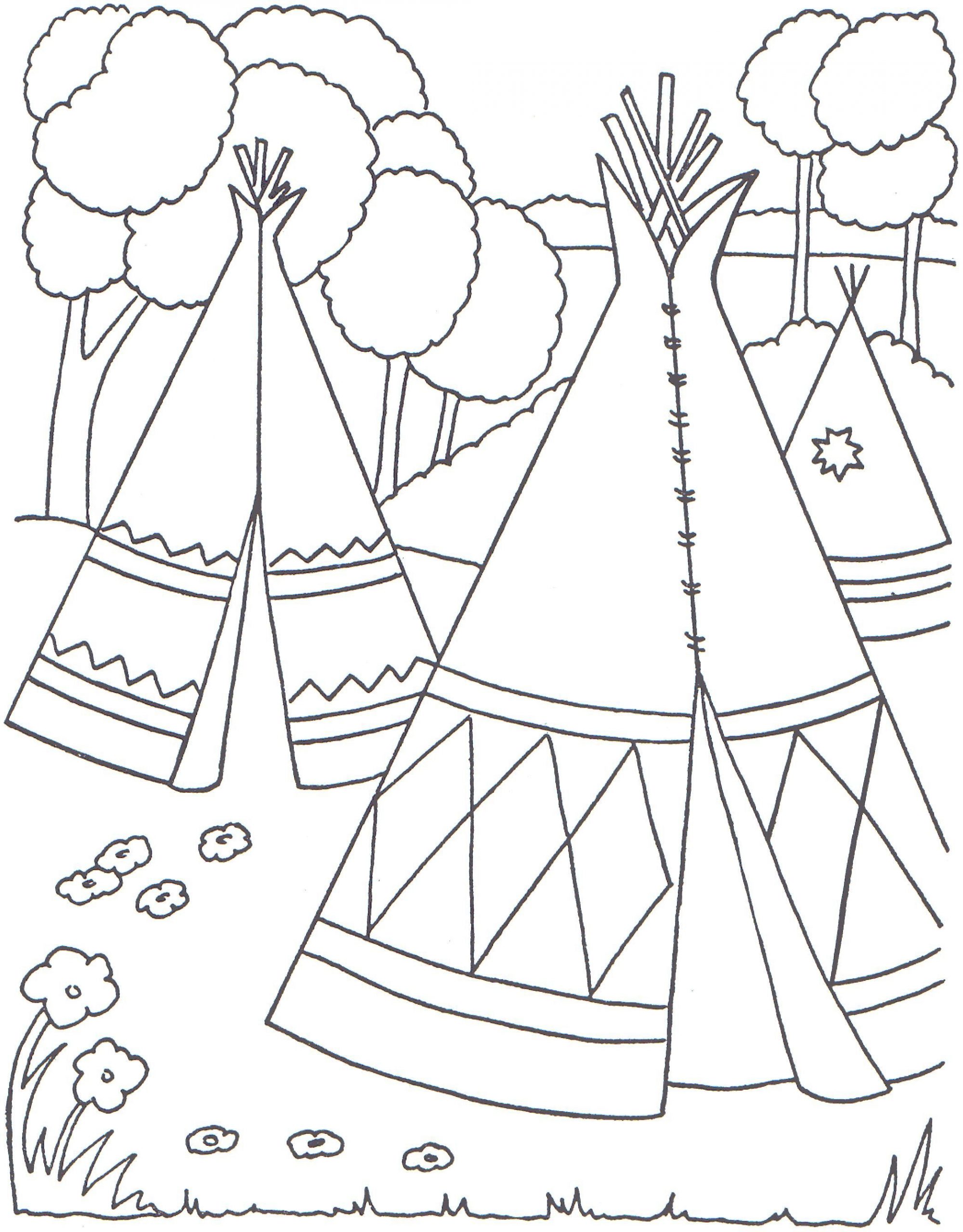 Indian Coloring Pages - Coloringpages1001  Free concernant Dessin Indien 