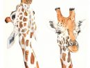 Instagram  Giraffe Painting, Watercolor Animals, Giraffe Art serapportantà Dessin Girafe Facile