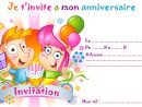 Invitation Anniversaire Gratuite À Imprimer concernant Carte D Anniversaire Fille A Imprimer