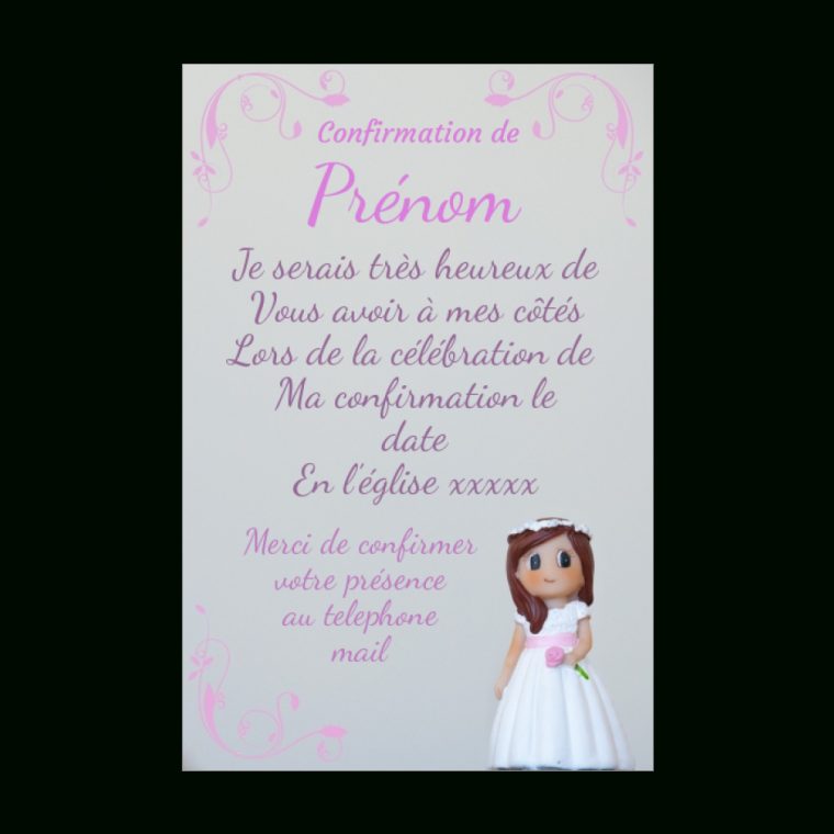 Invitation Faire Part Confirmation Rose Fille Gratuit À dedans Image Religieuse Gratuite À Imprimer