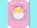 Invitation Illustrée De Baby Shower Pour Bébé Fille avec Image Bébé Fille Gratuite