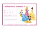 Invitation Princesse encequiconcerne Prénom Princesse Disney