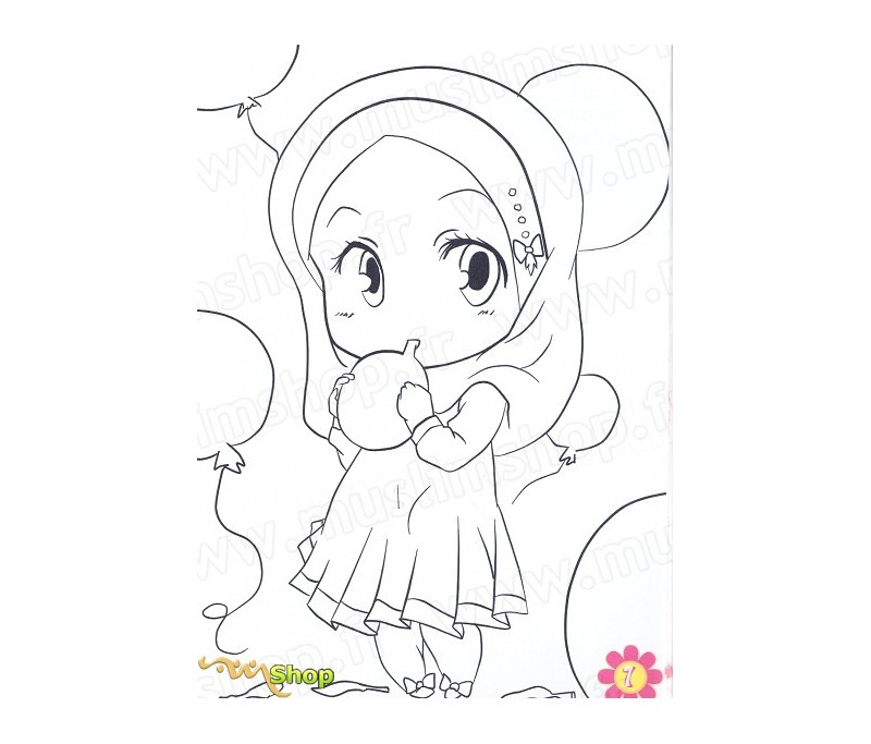 J&amp;#039;Apprends Le Coloriage - Pour Les Petites Musulmanes (6 destiné Coloriage Musulman 
