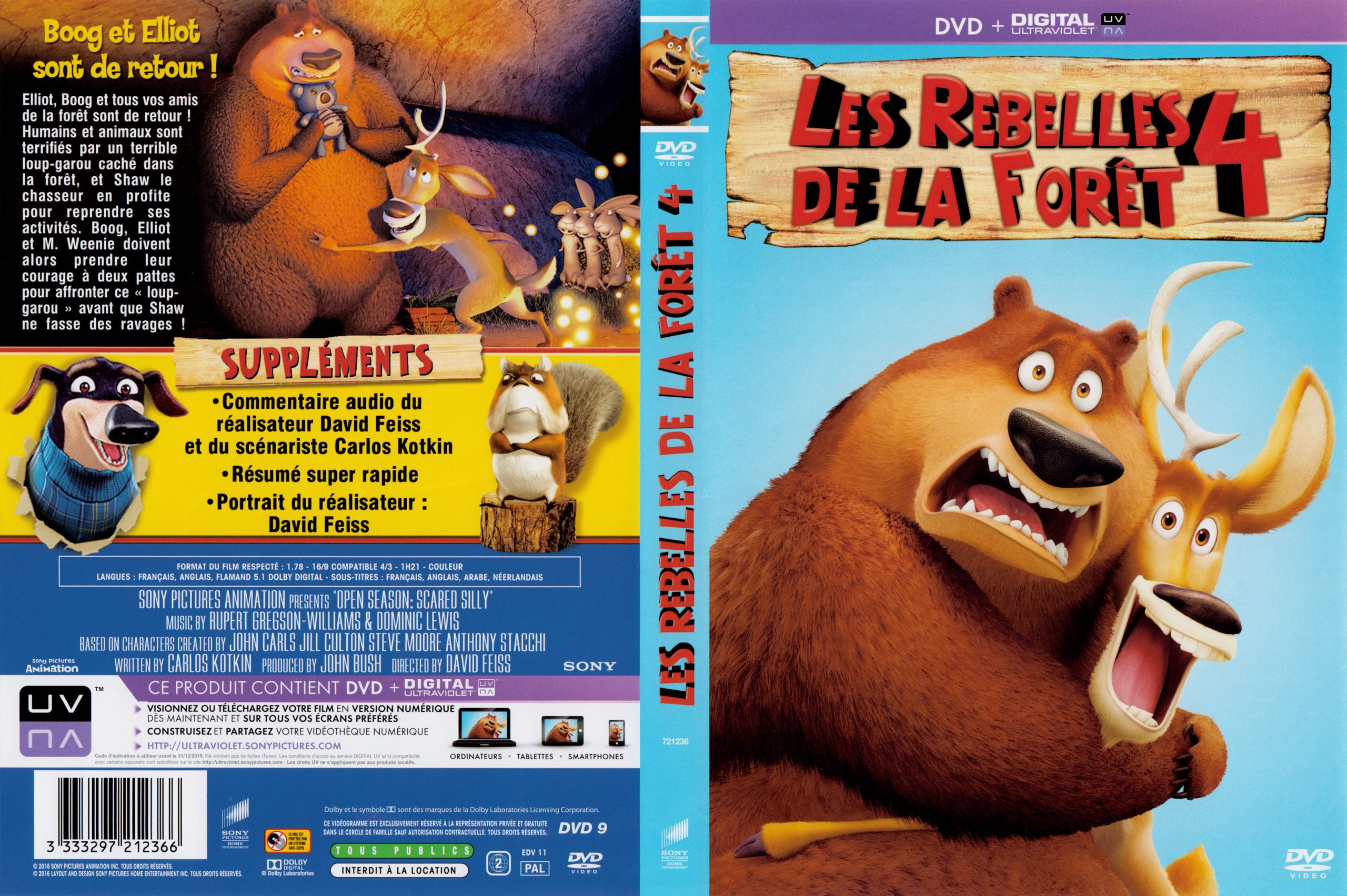 Jaquette Dvd De Les Rebelles De La Foret 4 - Cinéma Passion concernant Les Rebelles De La Foret 