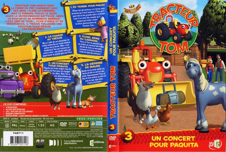 Jaquette Dvd De Tracteur Tom Saison 2 Vol 3 – Cinéma Passion destiné Video De Tracteur Tom