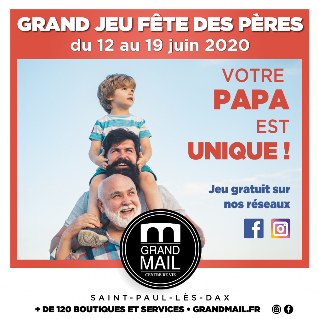 Jeu De La Fête Des Pères - Centre Commercial Le Grand Mail encequiconcerne Fetes Des Grand Pere 
